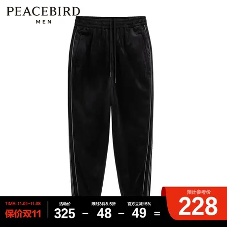 太平鸟男装束脚灯芯绒休闲裤男商品大图