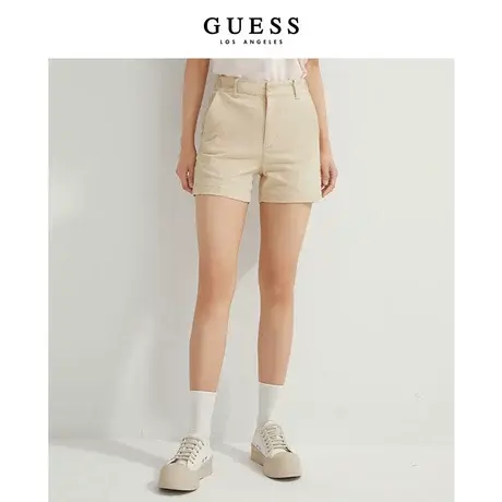 GUESS 女士简约通勤休闲五分短裤-YM2W8956商品大图