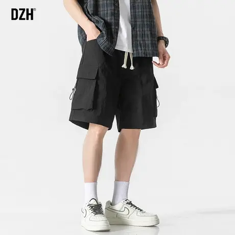 男士工装短裤男夏季宽松百搭裤子男款休闲五分裤潮牌大裤衩速干裤商品大图