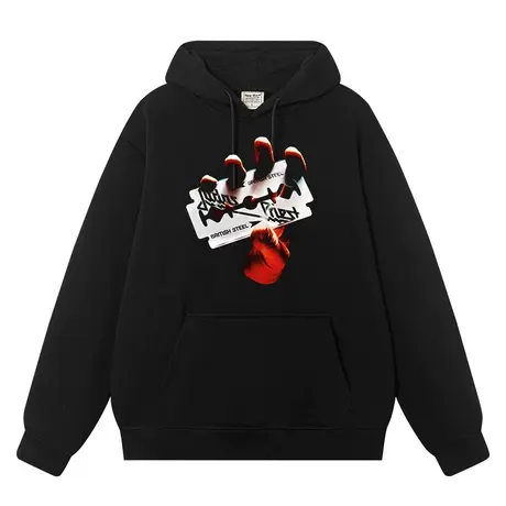 秀洛Judas Priest犹大圣徒同款周边卫衣连帽摇滚乐队美式街头衣服商品大图