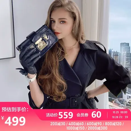 粉红大布娃娃设计感淑女风衣短短小心机时尚休闲风衣外套2021秋新图片