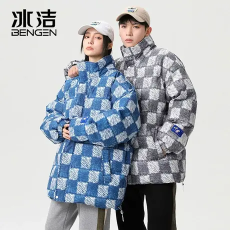 冰洁棉衣女2023新款冬季情侣加厚保暖棉袄外套女士宽松棉服潮MYY商品大图