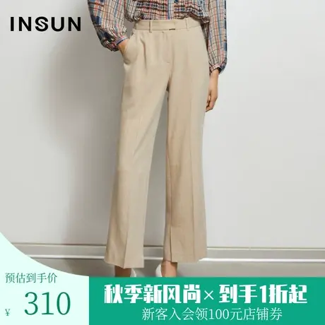 恩裳春秋季商场同款商务职场OL西裤女简约休闲直筒阔腿裤商品大图