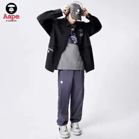 Aape旗舰店男装春夏字母印花简约纯色休闲长裤6960XXK商品大图