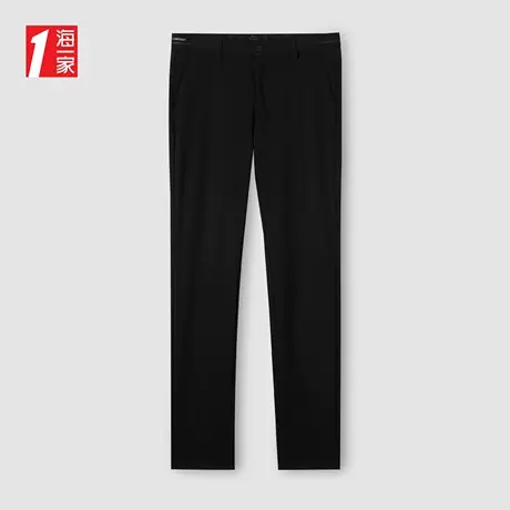 海一家舒适简约长裤2023夏季新款基础中腰修身青年男士休闲裤商品大图
