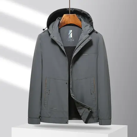 2023年秋冬夹克加绒加厚冲锋衣可脱卸帽休闲户外套防风防水登山服商品大图