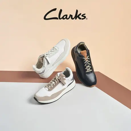 Clarks其乐运动鞋男鞋春夏复古厚底轻量休闲鞋透气舒适耐磨跑鞋图片