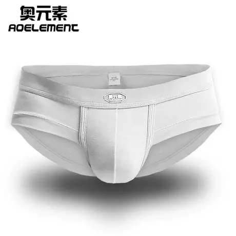 奥元素男士内裤U凸莫代尔三角裤男性感囊袋运动吸汗透气中腰短裤商品大图