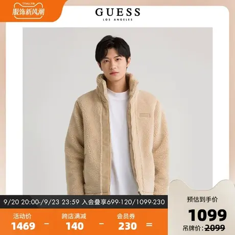 GUESS 男士仿羊羔绒外套-MM4W8480商品大图