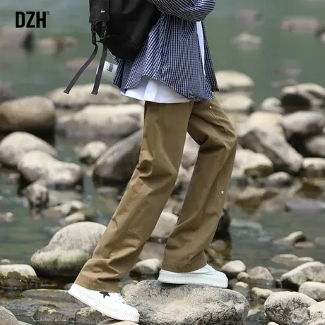 男士工装裤美式裤子男款秋冬直筒裤潮牌男休闲裤纯棉直筒长裤男裤商品大图