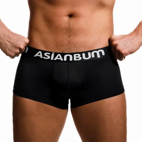 【拍3件69/5件99】Asianbum网眼透气修身纯无痕性感简约平角内裤商品大图