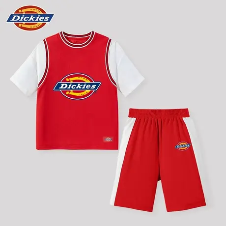 Dickies童装男童套装夏季儿童凉感速干篮球训练服男孩运动两件套A图片