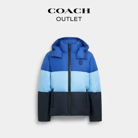 COACH/蔻驰奥莱男士拼色羽绒夹克图片