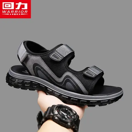 回力凉鞋男款夏季外穿开车防滑凉拖魔术贴户外运动海边耐磨沙滩鞋商品大图