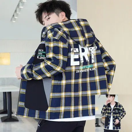 双面穿外套男士春秋季韩版潮流帅气休闲宽松运动夹克男装秋装百搭商品大图