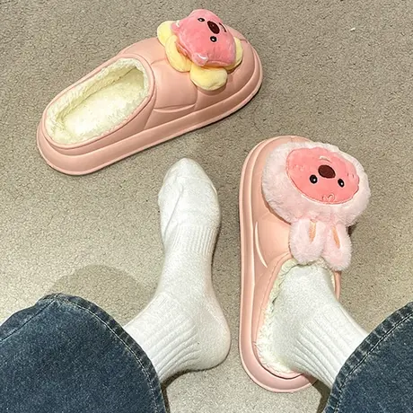 23冬网红爆款小海狸加绒舒适EVA防水棉鞋女冬季两穿百搭棉拖ins潮商品大图