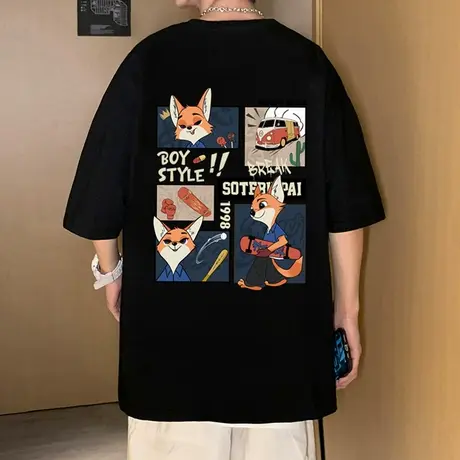 美式复古短袖T恤男夏季vintage重磅上衣潮牌ins体恤休闲情侣半袖图片