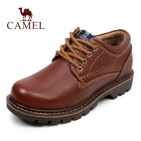 Camel/骆驼女鞋秋冬季款真头层牛皮舒适休闲女大头鞋户外工装鞋子图片