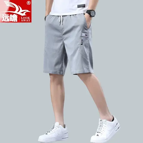 薄款休闲短裤男夏季潮流男士五分裤夏天宽松直筒潮牌冰丝中裤男款商品大图