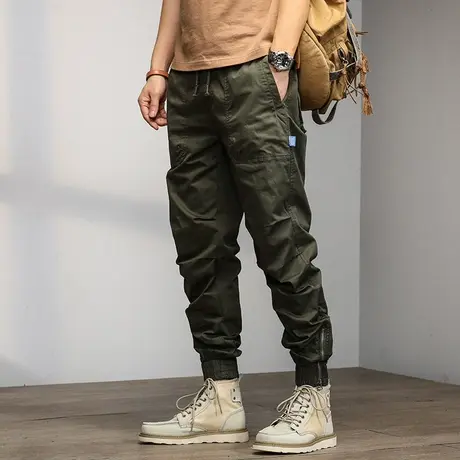 夏季潮流百搭工装裤男士夏季薄款长裤男士裤子透气宽松男裤长裤商品大图