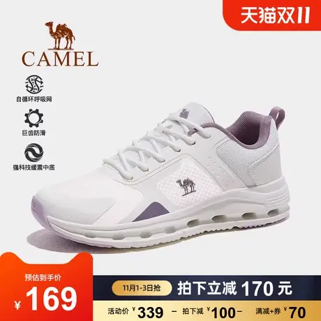 骆驼女鞋2023秋季新款网面透气防滑运动鞋软底低帮户外休闲鞋女商品大图