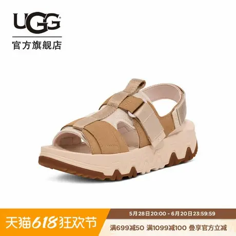 UGG夏季新款女士时尚舒适厚底露趾魔术贴束带休闲凉鞋 1167496图片