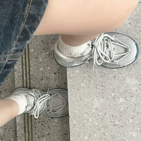回力女鞋老爹鞋女2025新款夏季厚底小个子增高休闲跑步运动鞋女款商品大图