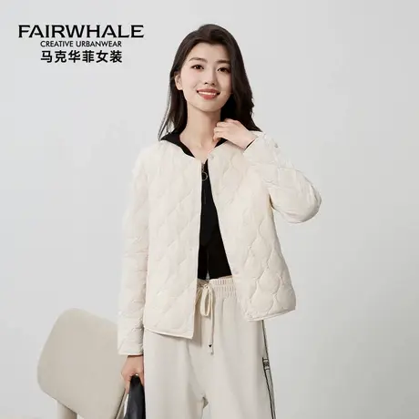 马克华菲羽绒服内胆女款2025冬季新款百搭圆领轻薄款外穿保暖外套图片