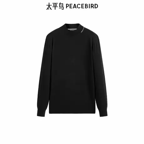 【商场同款】太平鸟男装 冬季新款撞色字母休闲毛衣潮 B1EBE4316图片