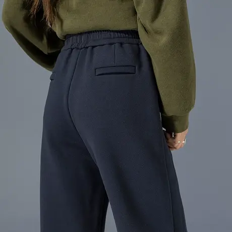 九分运动休闲裤女2023新款秋冬束脚卫裤冬季加厚裤子哈伦裤冲锋裤商品大图