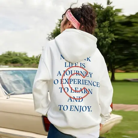 Nuthink美式高街重磅420g连帽卫衣潮牌男潮加绒加厚宽松情侣外套商品大图