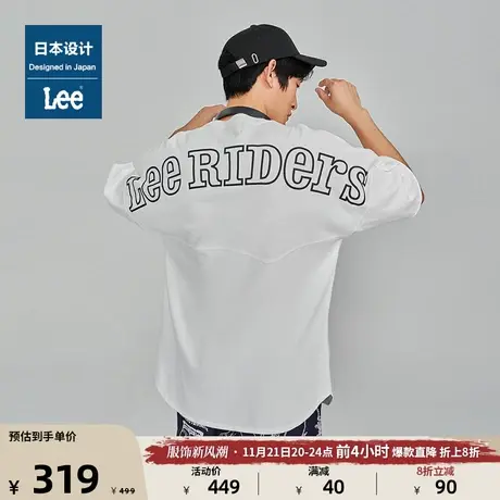 Lee日本设计23新品舒适版落肩袖多色男运动短袖T恤潮LMT00684图片