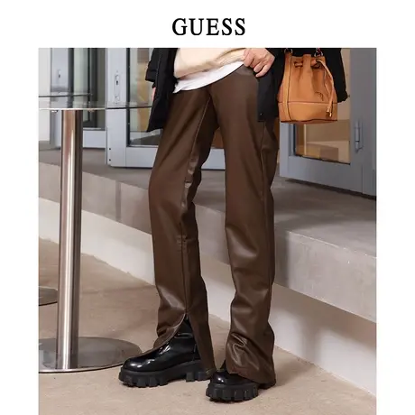 GUESS女士欧美设计哑面舒适通勤休闲裤W2BB11WERD0商品大图