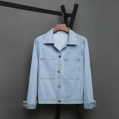 牛仔外套女宽松流行韩版春秋新款夹克学生bf网红短款上衣9309图片