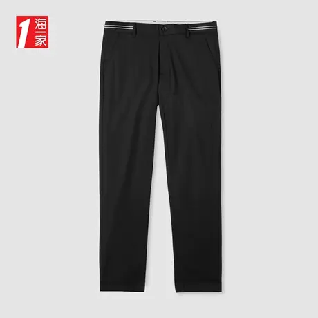 海一家透气微弹九分裤夏季舒适简约基础男士休闲裤图片