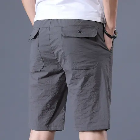 夏季薄款五分中裤子工装休闲短裤男士大裤衩运动冰丝速干裤头外穿商品大图