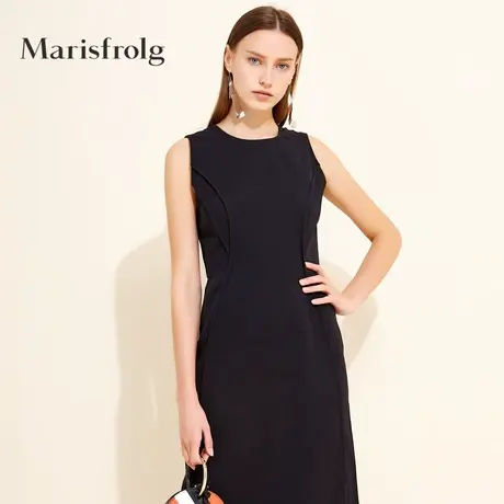 Marisfrolg玛丝菲尔2019春季新款专柜同款礼服中长款连衣裙纯棉商品大图
