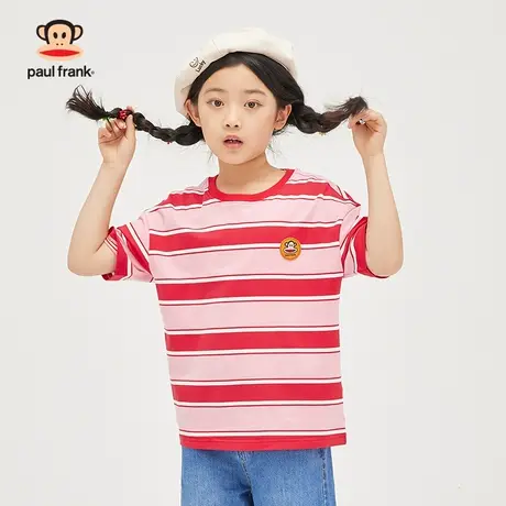 大嘴猴童装女童短袖t恤2023年夏季新品半袖中大儿童上衣体恤商品大图