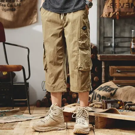 Modi Nick/摩帝尼克时尚百搭裤子男款男士七分裤工装裤男裤夏薄款商品大图