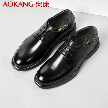 奥康男鞋商务正装鞋男春秋款商务真皮时尚软面舒适办公室通勤鞋商品大图