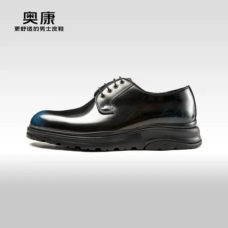AOKANG奥康春季新款商务正装真皮擦色舒适皮鞋男日常上班鞋商品大图