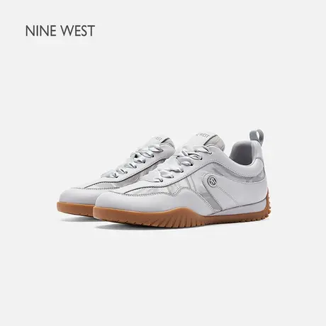 Nine West/玖熙厚底小白鞋女2025夏季新款百搭运动休闲鞋德训鞋图片