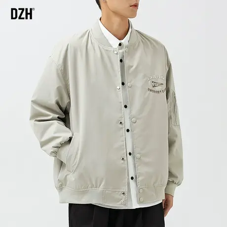 男士飞行员夹克外套男春秋款潮流秋季新款男装刺绣棒球服男款外衣商品大图