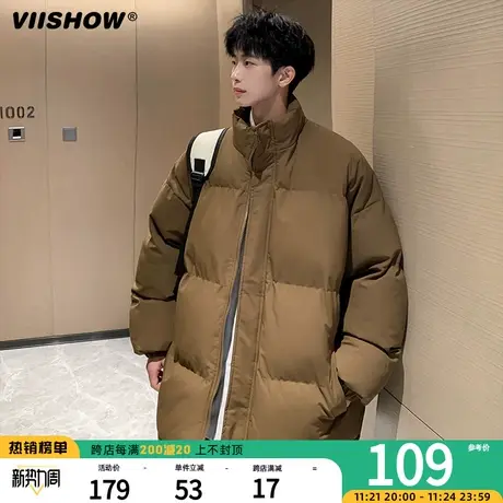 VIISHOW潮牌美式棉服男男生痞帅棉衣保暖面包服冬季宽松加厚衣服图片