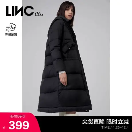 LINCCHIC金羽杰羽绒服女绗缝轻薄长款羽绒服女冬季外套2083401Y商品大图