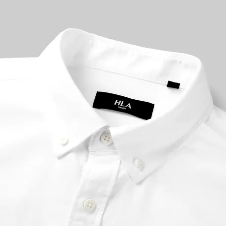 HLA/海澜之家先锋系列长袖休闲爸爸衬衫23春新款纯棉牛津纺上衣男商品大图