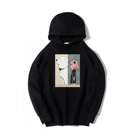 秀洛间谍过家家 卡通动漫连帽外套男潮高级感卫衣潮牌春秋季衣服图片