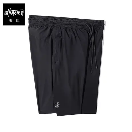 伟臣2022夏季新品休闲短裤男大码胖子加肥加大冰丝薄款速干五分裤商品大图