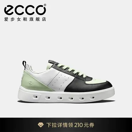 ECCO爱步女鞋板鞋 新款厚底百搭真皮休闲鞋熊猫鞋 街头720 209713商品大图