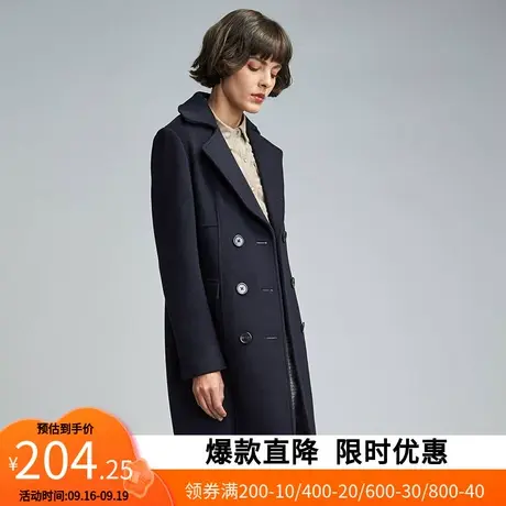 【断码XS/S】艾格冬季新款气质洋气百搭轻熟大衣Y1205图片